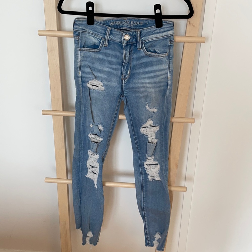 American Eagle Ripped Skinny Jeans